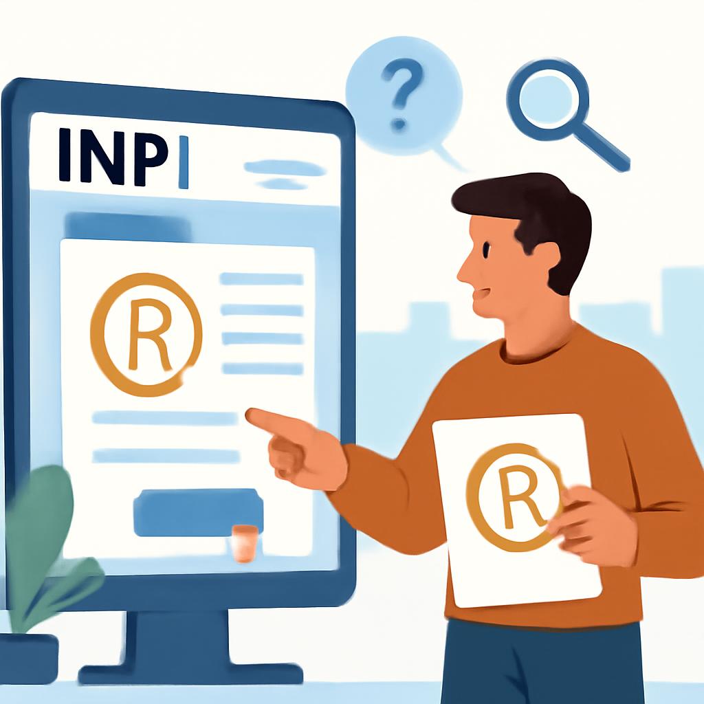 Ilustração sobre consulta de marca no INPI