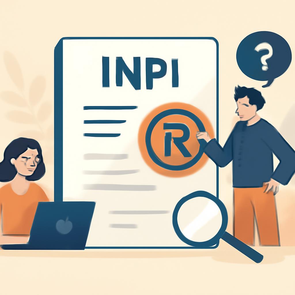 Ilustração sobre busca de marca no INPI